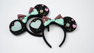 Disney World Minnie Ear Headband For Child EarsWomen Disneyland Mickey Adult/Women Disneyland Leather Plush Sequin Cosplay Girls