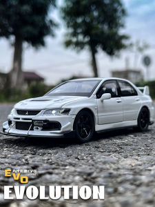 Mitsubishi EVO Car Model 9th Generation Alloy Racing Car JDM Race Car Decoration Boys Toy Car Collectible Model Vehicle