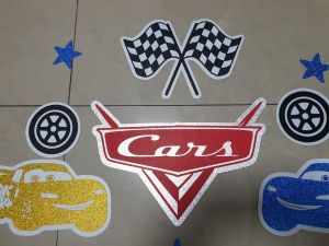 Kuromi Head Teddy Bear Cars..cutout for Backdrop