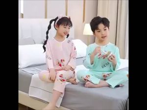 ชุดนอนเด็ก บรรจุภัณฑ์ชุดนอนเด็กผ้าสปัน ใส่สบาย พร้อมส่งจากไทยส่งเร็วมาก