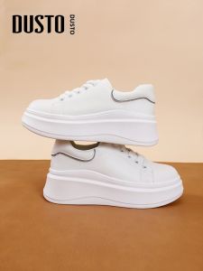 DUSTO | Thick Sole Soft Bottom Womens White Shoes