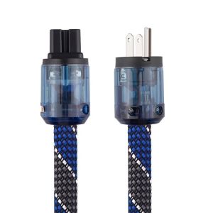 YYAUDIO Power Cable HiFi OCC Audio Cable EU/US Vseries Connecter Amplificateur Filtre 1m 1.5m