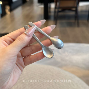 Miniature 316 ช้อนสแตนเลสตักเกลือช้อนปรุงรสป้องกันการกัดกร่อน Retro < Ne1> โลหะเครื่องชงกาแฟ