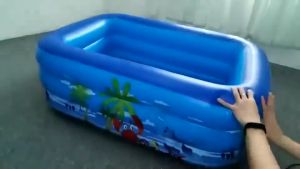 Swimming Pool For Kids Sale Foldable Portable Pool With Electric Air Pump Multi-Size Children Family Thickened Inflatable Pool