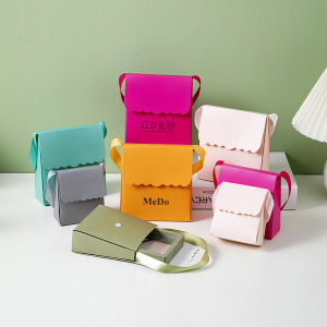 Jewelry Suspension Box Outer Packaging Handbag Shell Printable Logo Gift Bag Folding Dustproof Storage