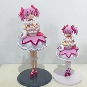 Bandai | Anime Puella Magi Madoka Magica Figure 17cm Akemi Homura Action Figural Pvc Model Kawaii Decoration Doll Kids Toy Christmas Gift