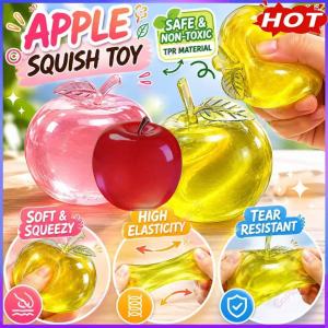 3Pcs Squishy Cute Apple Stress Ball Soft Fidget Sensory Toy for ADHD Autism Non-rebound Diy Squeeze Toy for Adults and Friends Gift Aitemay