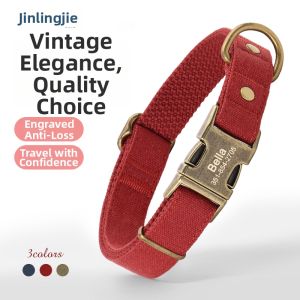 JINLINGJIE | Engraving Dog Collar for Walking