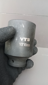 YTB ลูกบล็อกยาว บล็อกลม 1/2"(4หุน) 12 เหลี่ยม เบอร์ 41 มม. สำหรับ บล็อกลม บล็อกแบต บล็อกไฟฟ้า (IMPACT SOCKET)