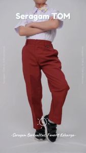 Seragam TOM - Celana SD Panjang Karet Hitam