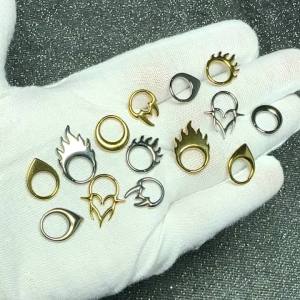 1PC Flame Hinged Septum Clicker Nose Ring Solid Titanium Thorns Cartilage Hoop Waterdrop Daith Helix Piercing Earring