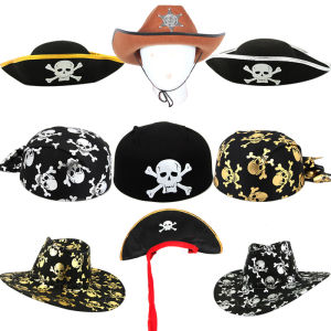 SHENGQUAN | Halloween Pirate Captain Party Hat