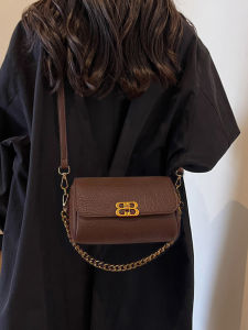 Trendy Womens round Cylinder Handbag Commuter Crossbody Bag Soft Korean Style Polyester Lining Lock Buckle Closure