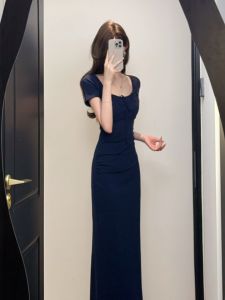 CHANGTONG | Korean Style Unique Slim Fit Maxi Dress with Sleeveless
