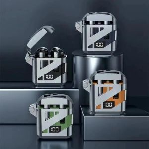 🎧COD+original+Ready Stock🎧GT02 Mecha Lighter Bluetooth Headset Wireless Cool Earphones Tws Bluetooth Earbuds Ultra-low Latency Gaming Headphones