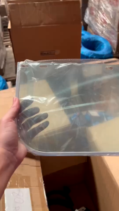 แผ่นใสกันสะเก็ด Face Shields Clear Z87.1 (D001-PC & D001-PVC) ยี่ห้อ WELDPLUS