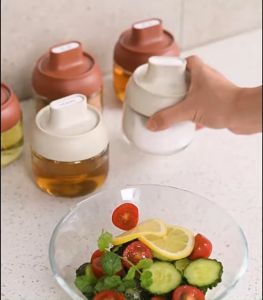 DXL Seasoning Jar Bottle Seasoning Box Seasoning Bottle Jar Home Kitchen Storage Glass Salt Jar