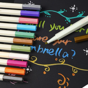 12pcs Colorful Metallic Pen DIY Scrapbooking Crafts Marker stationery