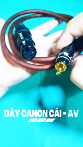 Dây Canon Cái ra Hoa sen AV dài 1M 3M 5M (giá 1 dây) - Dây Canon AV - Dây AV ra Canon Cái - Dây Canon Cái Cong ra AV - 3 Pin XLR Female to RCA Male Audio Cable