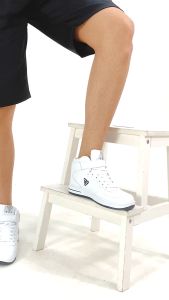 RGV 36 - 44 Sepatu Sneakers Pria dan Wanita Series Duco White Black High