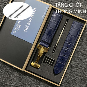 ND1. Dây đồng hồ CHỐT THÔNG MINH Da Bò Dập Vân GỒM : 1 DÂY + 1 KHÓA TẶNG 1 HỘP 2 CHỐT THÔNG MINH2 CHỐT THƯỜNG và 1 CÂY THAY DÂY