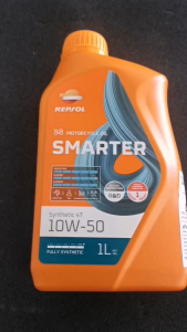 น้ำมันเครื่อง Repsol Smarter Fully syntetic 100% engine oil 10W-50 สำหรับ Hond Yamaha Kawasaki
