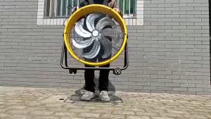 ASAHII Pro Heavy Duty Industrial Electric Fan for Shop Warehouse Kitchen Garage Cooling - 5-Blade Upgrade Variable Speed Easy to Move 12" 16" 20" 24" Sizes Strong Airflow for Hot Days.
