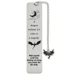 Fantasy Dragon Kim Loại Bookmark Thép Không Gỉ Gothic Sách Quyến Rũ Dành Cho Người Yêu Sách Học Sinh Đồ Dùng Học Tập Quà Tặng Cho Người Hâm Mộ Rồng