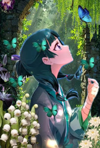 Bandai | Nhân Vật Anime A-Apothecary D-Diaries Paint-by-Numbers Canvas Nghệ Thuật Treo Tường Cho Phòng Khách Phòng Ngủ Trang Trí Nhà Không Bao Gồm Khung