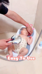 CuddleB Foldable Baby Bath Tub Support Seat Anti-Slip Base Baby Bather For Newborn 0-3 Yrs old Baby Bathtub With Stand