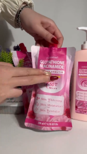 Cod Glutathione Niacinamide Body Lotion Spf 50 Pa++ Contains Alpha-Arbutin Moisturizing Brightening Nude Vanilla Scent Long-Lasting Smooth Fragrance Body Lotion + Moisturizing Emollient Waterproof Sweatproof Sunscreen Whitening Lotion 200ml Set
