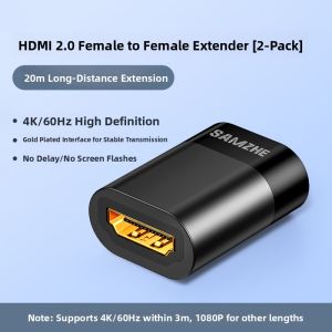 Samzhe | 4K HDMI Extension Cable with Adapter for Projector TV Computer Monitor