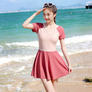 Barbie | Conservative Slimming One-piece Dress Style Sport Swimsuit