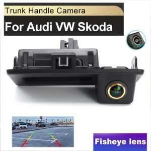 Wide Angle Night Vision Rearview Camera with Handle Suitable for Audi Q2/Q2L/Q5L/A5 Skoda Karoq/Kodiaq/Cayenne/Bora