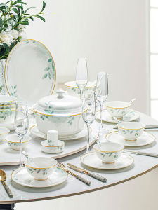 TAOYI | Luxury Ceramic Home Tableware Set Jingdezhen Housewarming Gift