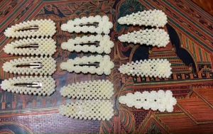 กิ๊บป็อกแป็ก ลายสามเหลี่ยม กิ๊บมุกเกาหลี