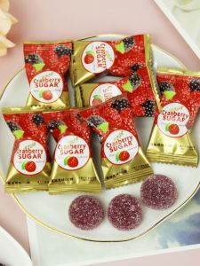 Cranberry Soft Candy 500g Bulk Wedding Snacks Children Leisure Food Sweet Treats Traditional Chinese Candy Soft Chewy Fruit Sugar
