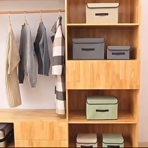 ✨ สินค้าจากไทย 🌻 กล่องเก็บของ 2ชิ้น  กล่องใส่เสื้อผ้าชุดชั้นใน กล่องอเนกประสงค์ น้ำหนักเบาแต่ทนทาน กล่องผ้าพับได