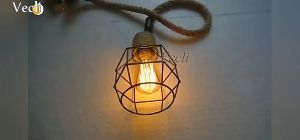 American Style Drop Light Adjustable Industrial Style Hemp Rope Chandelier Retro Restaurant Cafe Decoration