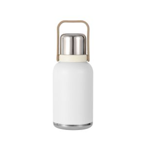Stainless Steel Aesthetic Tea-water Separation Thermal Mug Large Capacity