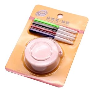 4Pcs Oil Pin Pen Dip + 1Pc Oiler Dish Tool Set Watch Cleaning Tool Hold Watch Oil Watch Repairing Accessory Tool for Watchmakers