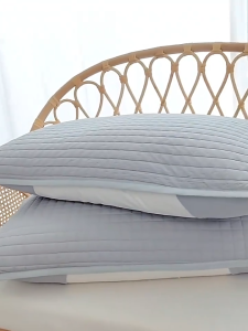 ปลอกหมอนโรงแรม กันไรฝุ่น ผ้าฝ้ายแท้ ปลอกหมอนกันเปื้อน ใช้ในบ้าน ผู้ใหญ่ ซักได้ ปลอกแกนหมอน ปลอกหมอน ขนาด 48X74 ซม.