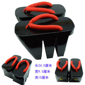 High Heel Wooden Clogs Rubber Bottom Solid Color Casual Style Home Slippers Three Teeth Wooden Clogs for Daily Wear