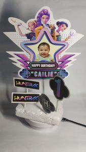 Huntrix Personalized Cake Topper 230 GSM Photo Matte Paper