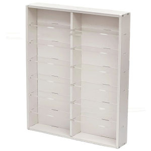 L96 7-Tier PVC Perler Beads Storage Rack Desktop for 221 Color Bottles Square Box Display Stand L