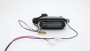 RYSJM | 2 In 1 12v 24v Car Water Temp Temperature Gauge Digital LCD Voltmeter Water Temp Sensor Water Temperature Gauge +Voltmeter