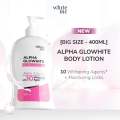 (READYSTOCK)WHITE INC Alpha Glowhite Body Lotion Whitening & Moisturizing Tender Care |Body Cream Body Lotion White Inc Alpha Glowhite 400ml. 