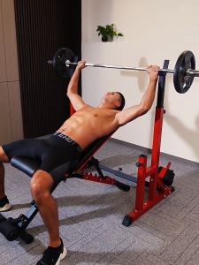 Bench press rack Multifunctional Adjustable Squat rack Household barbell rack Weight bench Multifunctional squat protection rack