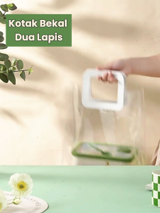 YooWoo Lunch Box / Kotak Makan / Box Makanan / Kotak Bekal Sekolah / Tempat Makan Anti Tumpah