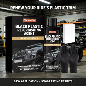 Eco-Friendly Car Plastic Restorer Instant Water-Based Trim Rubber Restorer Faded Plastic Repair UV Protect for Bumper Dashboard